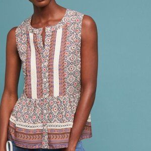 Caccini Lace Peplum Blouse by Blue Tassel